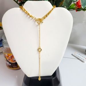 Flash sale GORGEOUS Gold toggle lariat necklace!